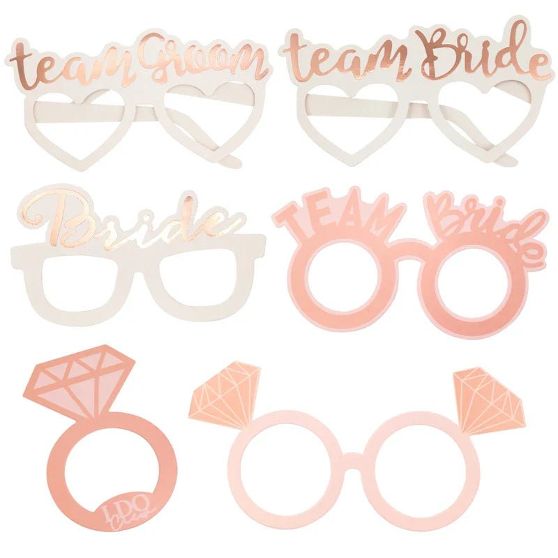 Team Bride Paper Photo Booth Props - Cake Pops Parties