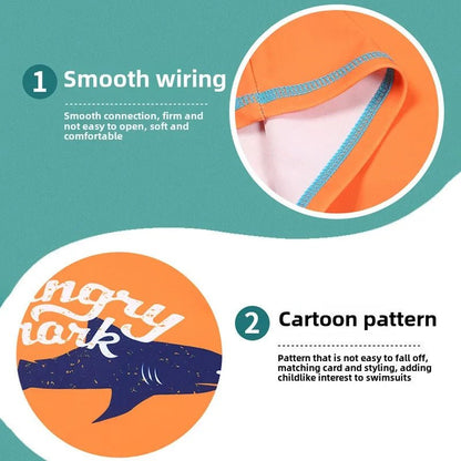 Teen Boys UV Swimwear Set | Long Sleeve Quick - Dry Suit with Swim Cap - Cake Pops Parties