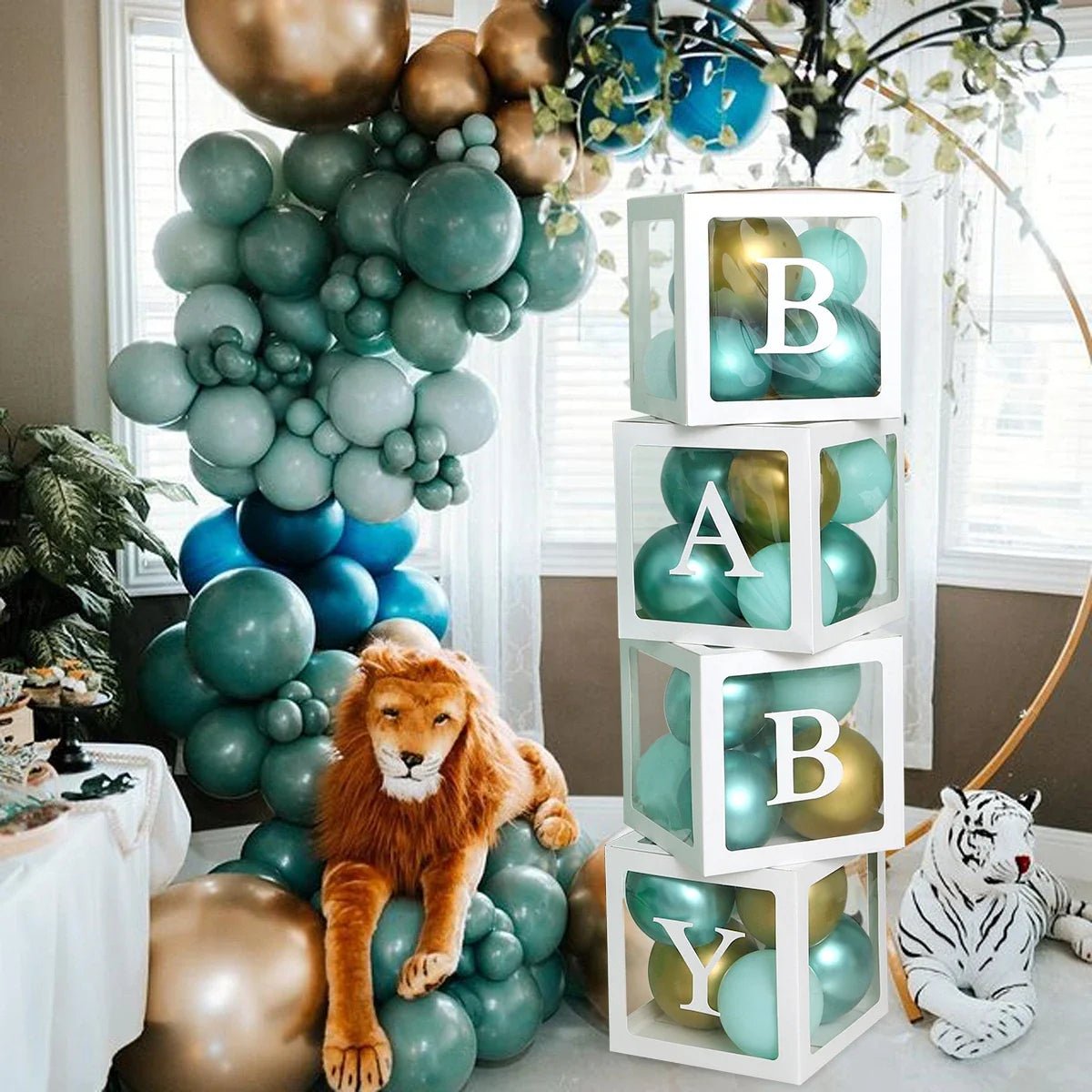 Transparent Balloon Box Baby Shower Decor - Cake Pops Parties
