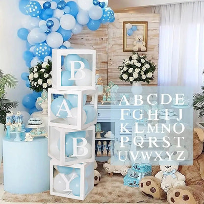 Transparent Balloon Box Baby Shower Decor - Cake Pops Parties
