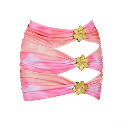 Trendy Halterneck Swimming Costume | Women's Cut - Out Monokini Design - Cake Pops Parties