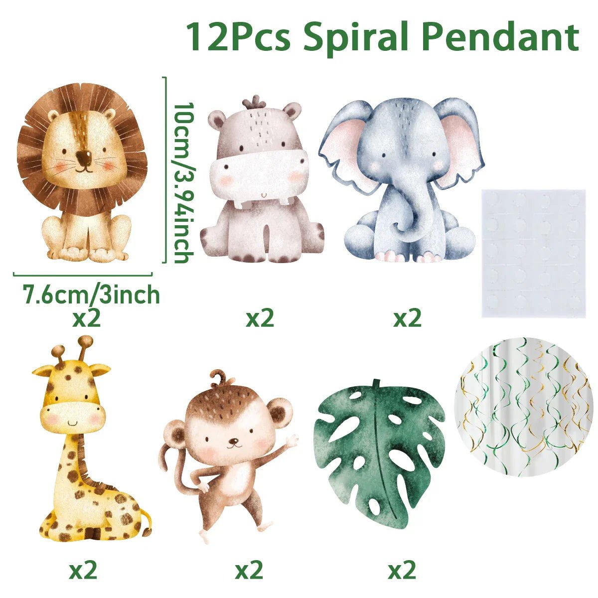 Tropic Greenery Party Paper Plates - Cake Pops Parties