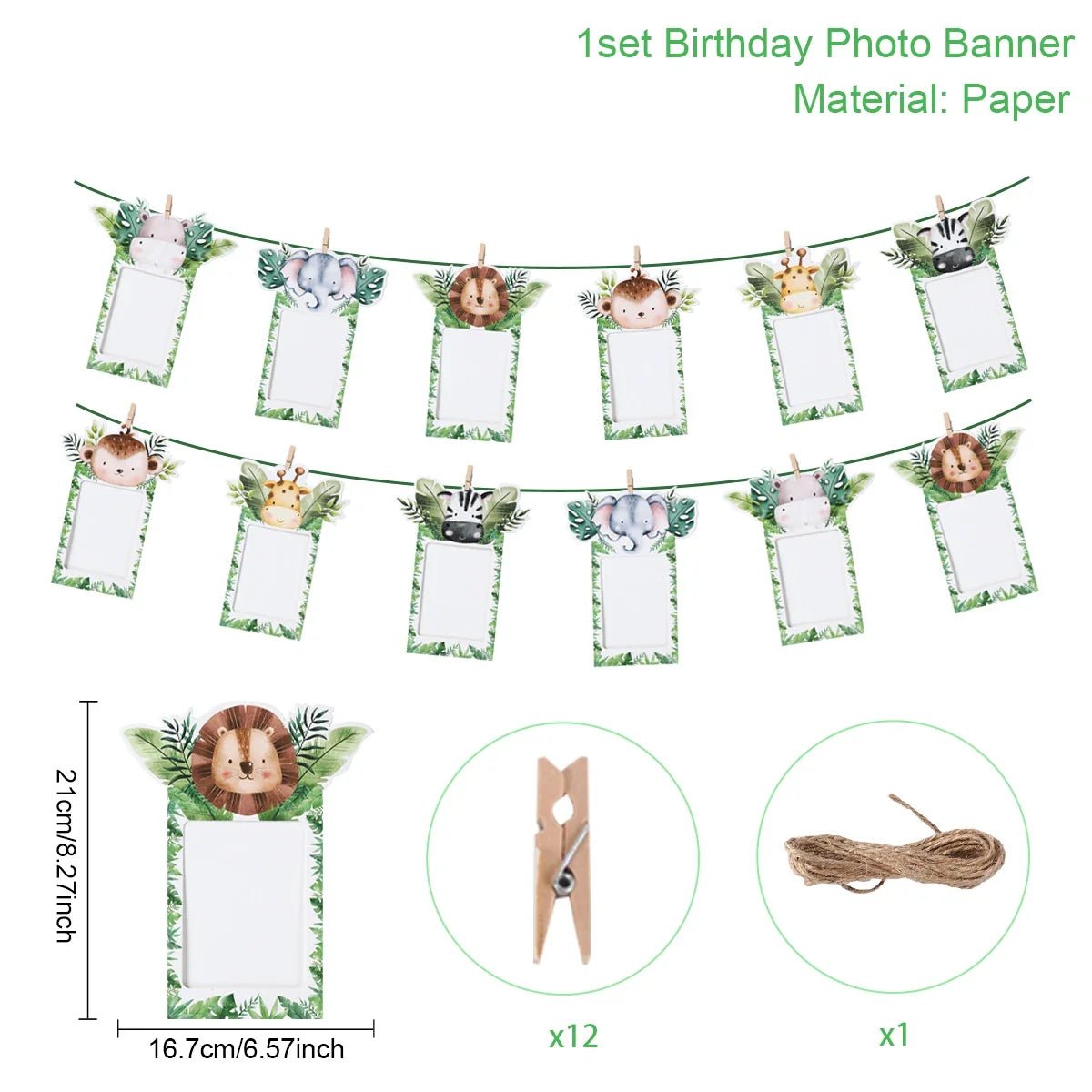 Tropic Greenery Party Paper Plates - Cake Pops Parties