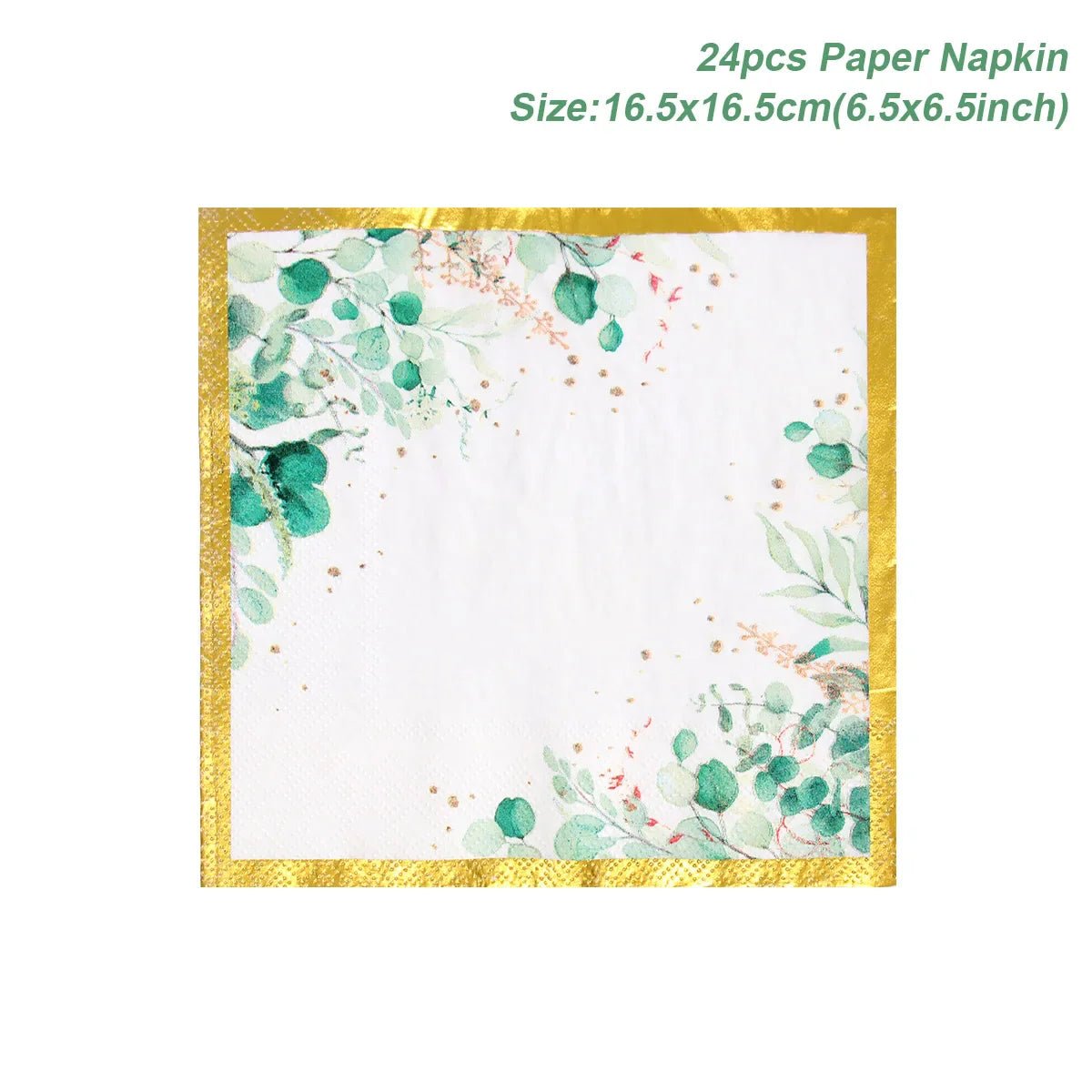 Tropic Greenery Party Paper Plates - Cake Pops Parties