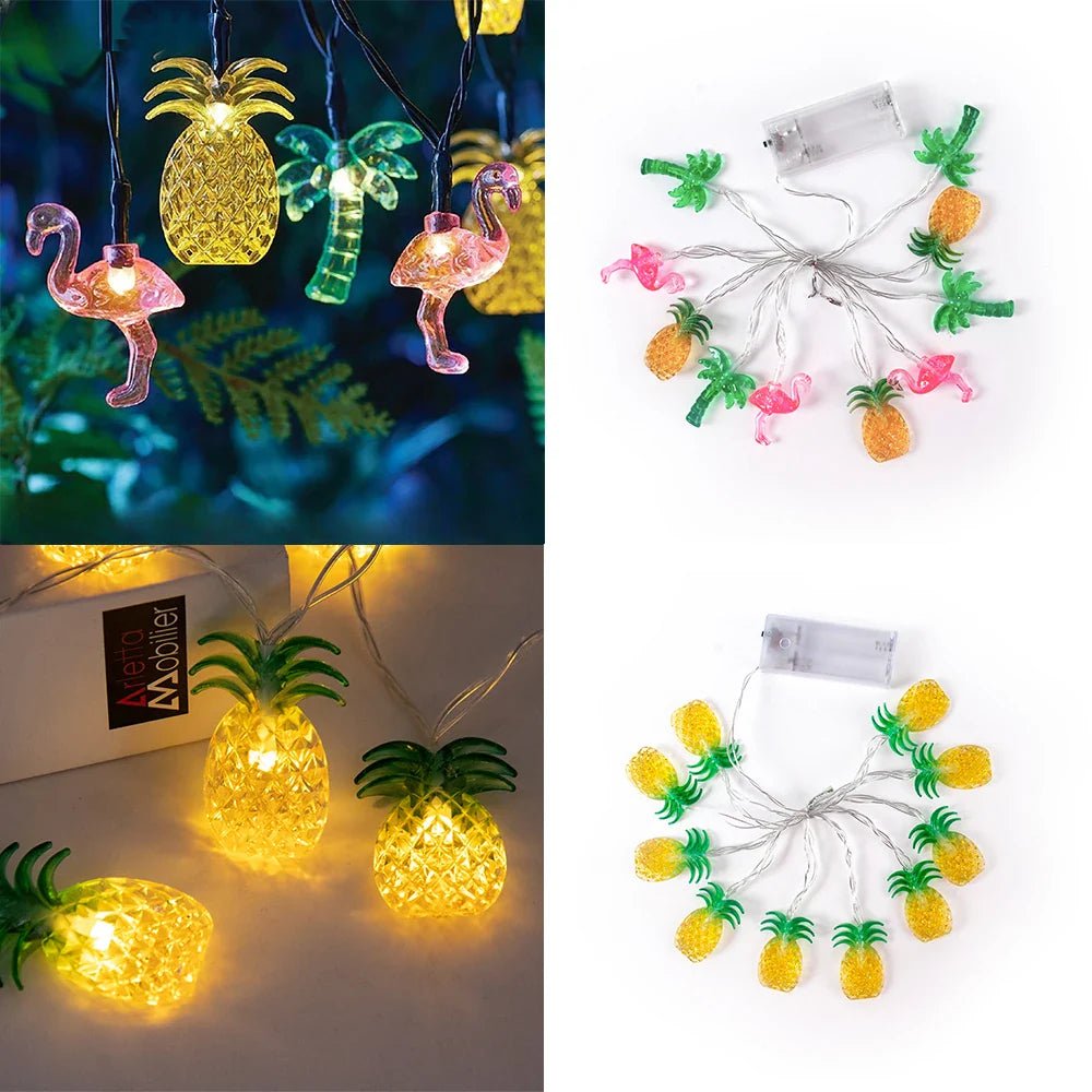Tropical Flamingo LED String Lights - Cake Pops Parties