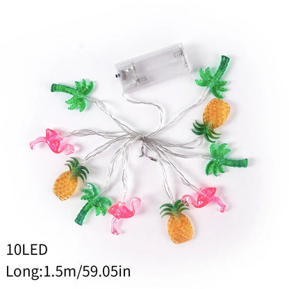 Tropical Flamingo LED String Lights - Cake Pops Parties