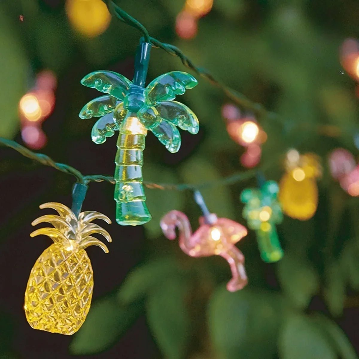 Tropical Flamingo LED String Lights - Cake Pops Parties
