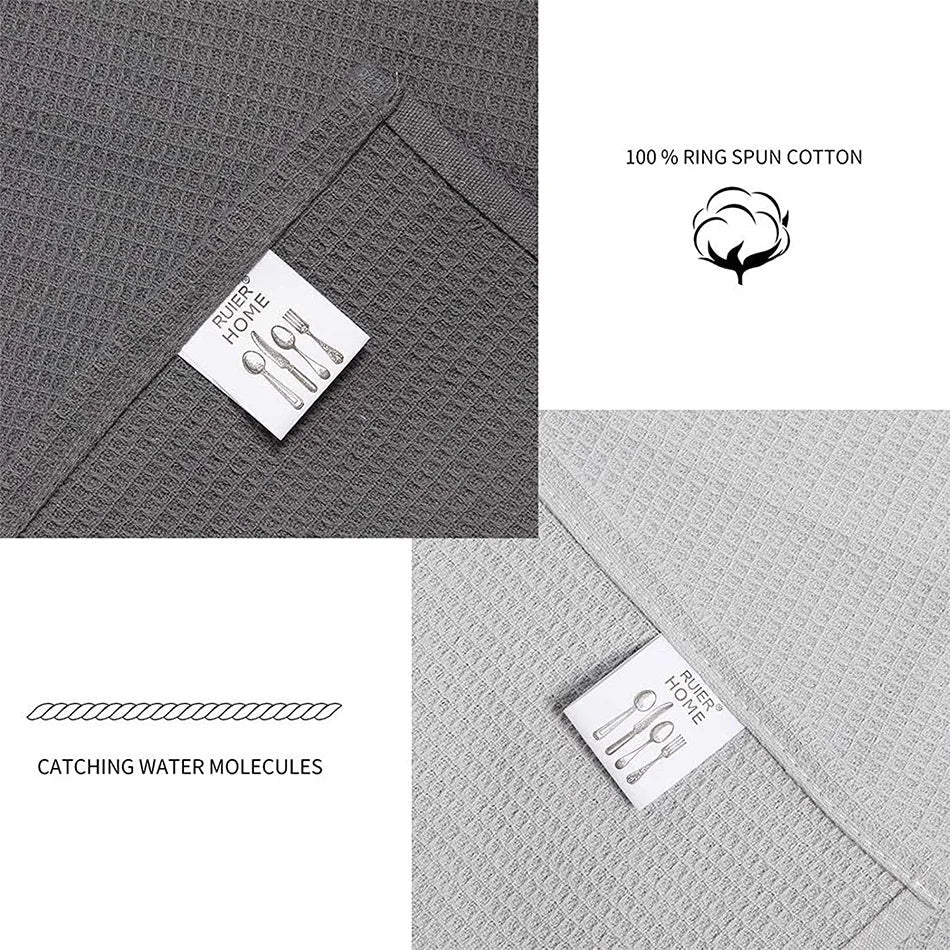 Ultra Absorbent Waffle Weave Tea Towel Set - Cake Pops Parties