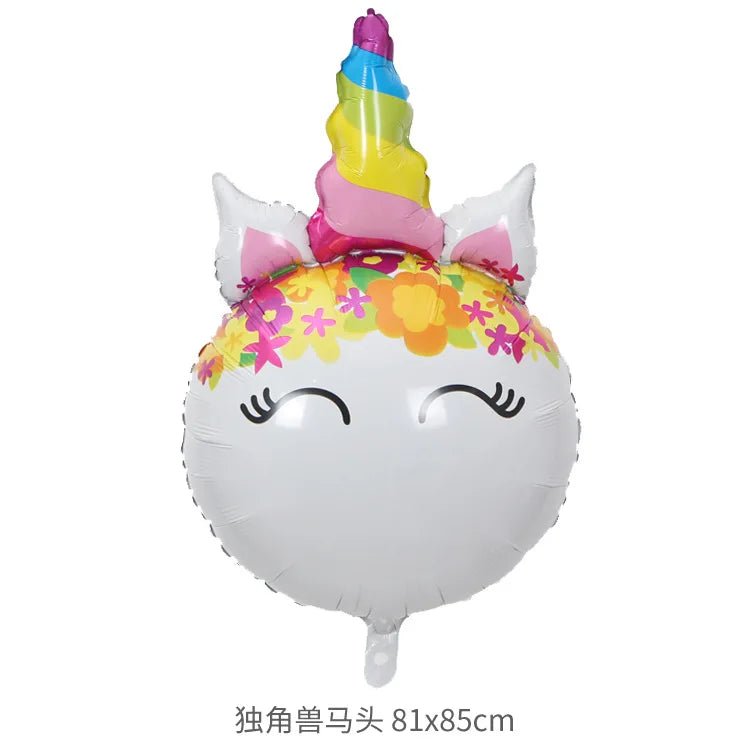 Unicorn Themed Party Balloons Set - Cake Pops Parties