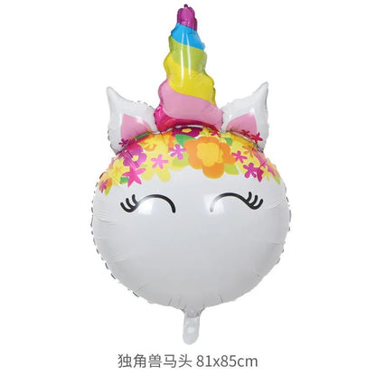 Unicorn Themed Party Balloons Set - Cake Pops Parties