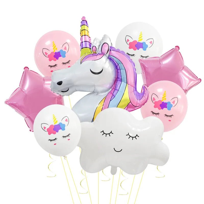 Unicorn Themed Party Balloons Set - Cake Pops Parties