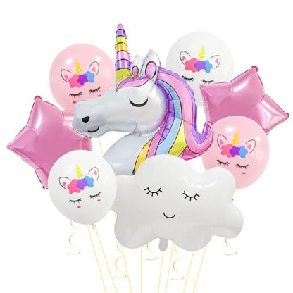 Unicorn Themed Party Balloons Set - Cake Pops Parties