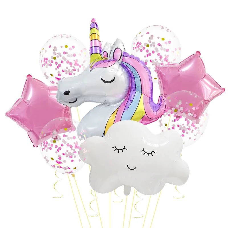 Unicorn Themed Party Balloons Set - Cake Pops Parties