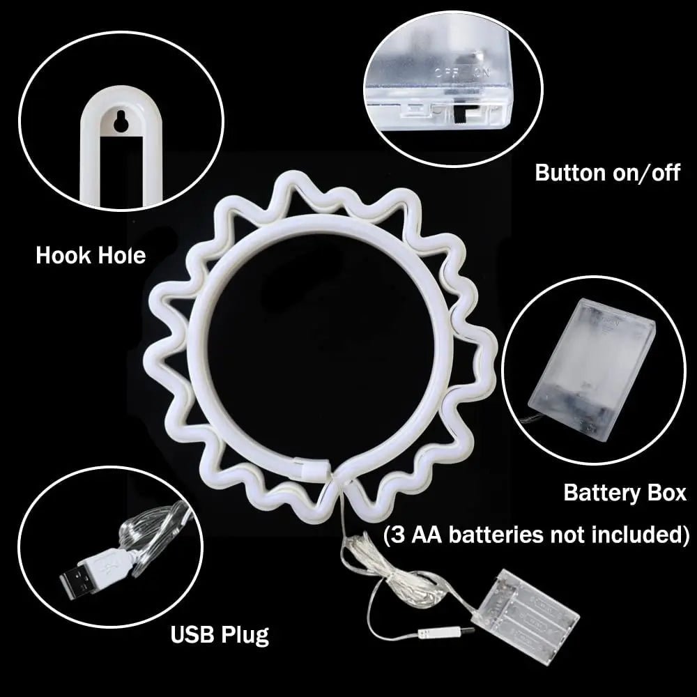 USB/Battery LED Neon Heart Sign - Cake Pops Parties