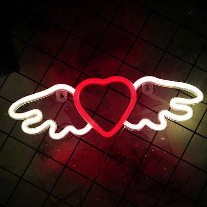USB/Battery LED Neon Heart Sign - Cake Pops Parties