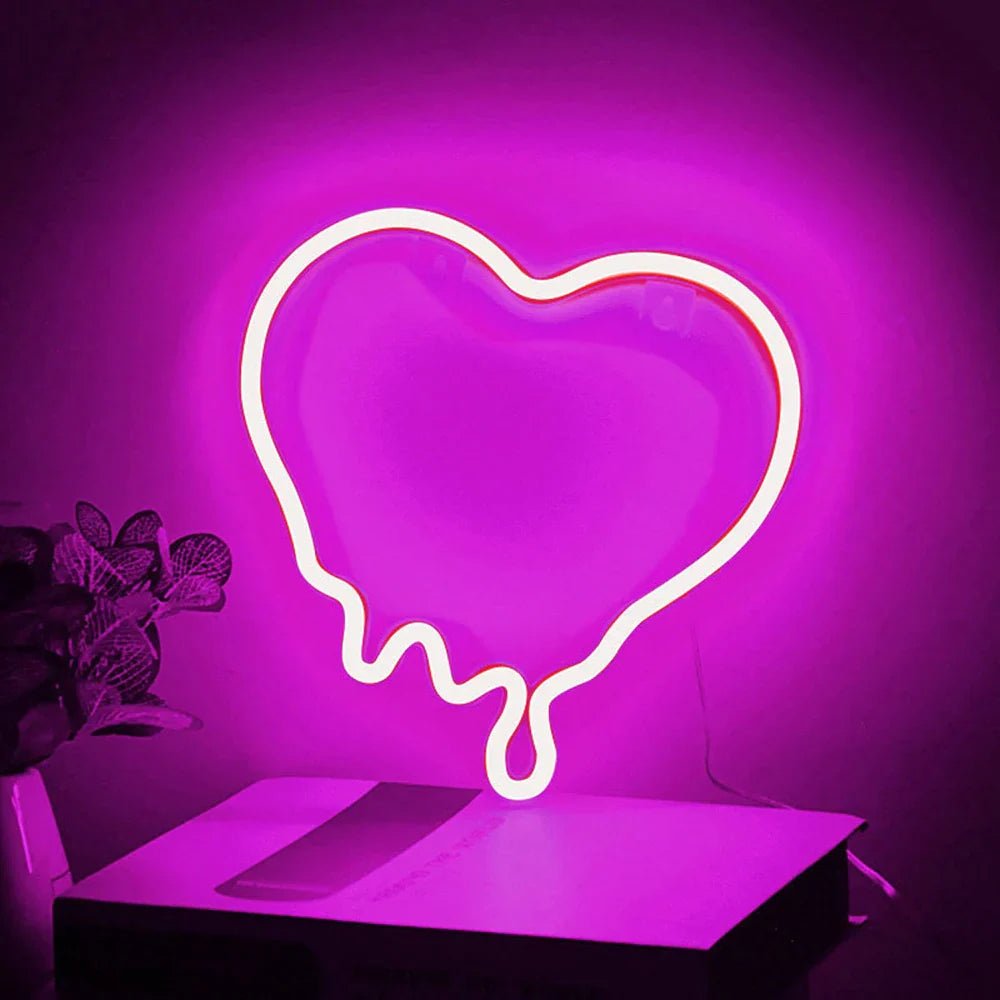 USB/Battery LED Neon Heart Sign - Cake Pops Parties