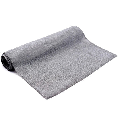 Vintage Burlap Table Runner - Gray Khaki - Cake Pops Parties