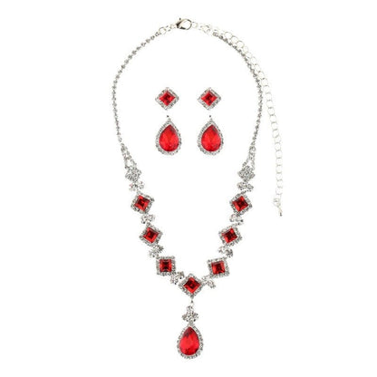 Vintage Rhinestone Necklace & Earrings Set - Cake Pops Parties