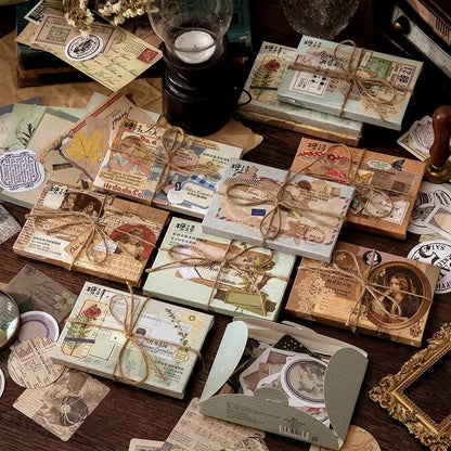 Vintage Stationery Sticker Set - Retro Memory Room Series - Cake Pops Parties