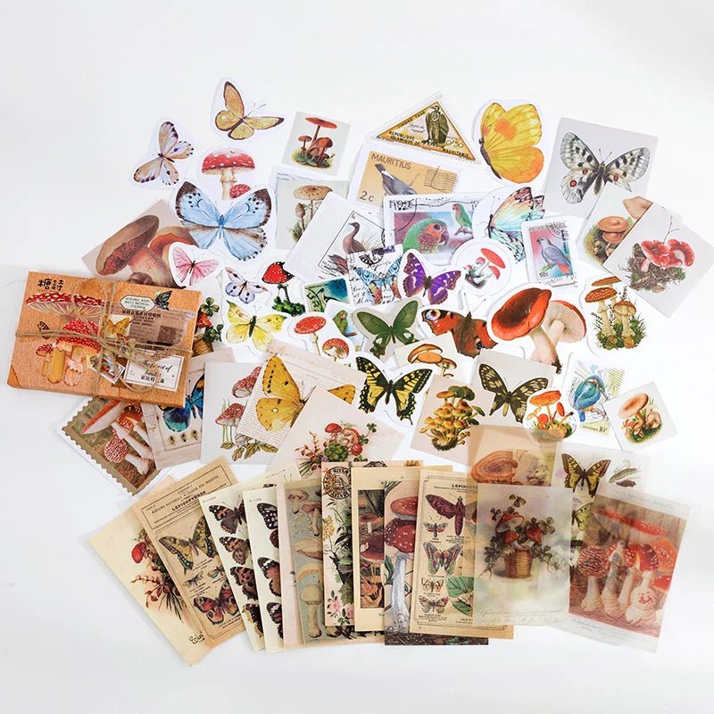 Vintage Stationery Sticker Set - Retro Memory Room Series - Cake Pops Parties