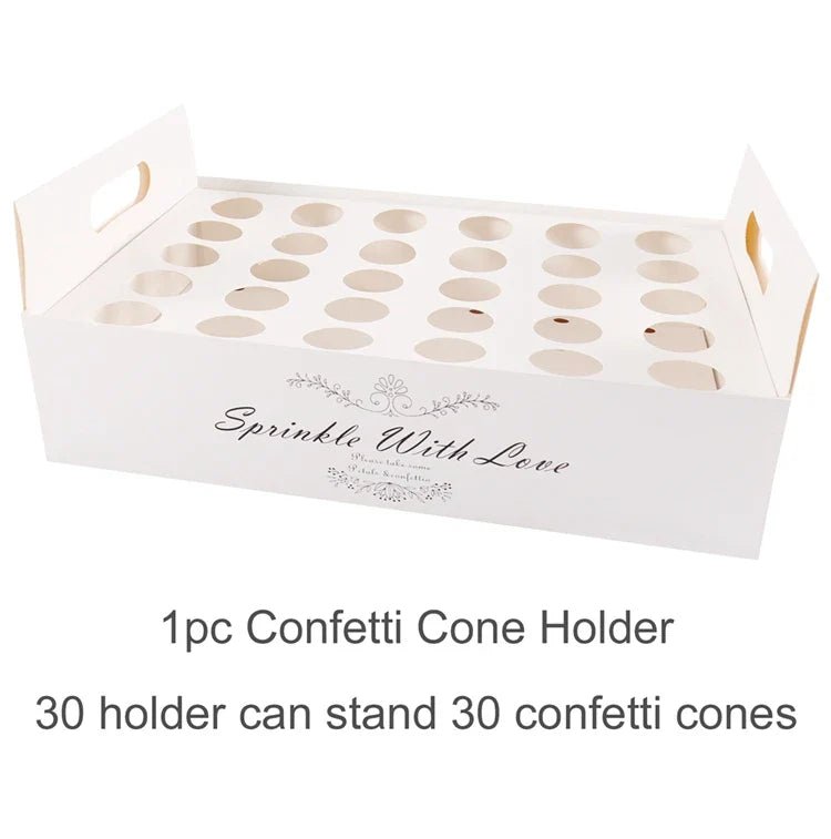 Wedding Confetti Cone Holder Set - Cake Pops Parties