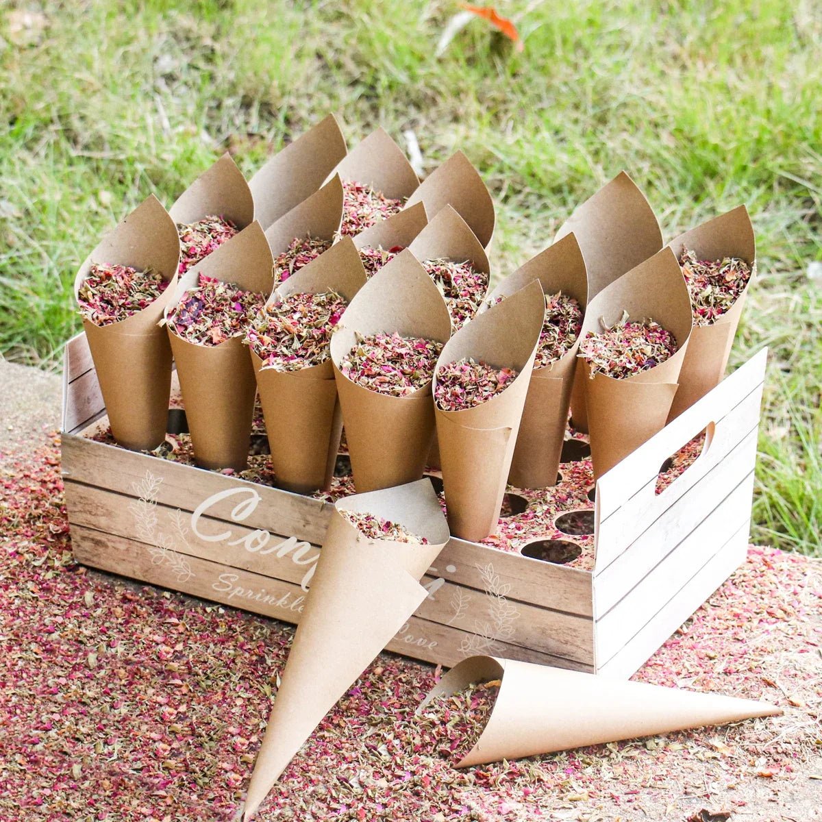 Wedding Confetti Cone Holder Set - Cake Pops Parties