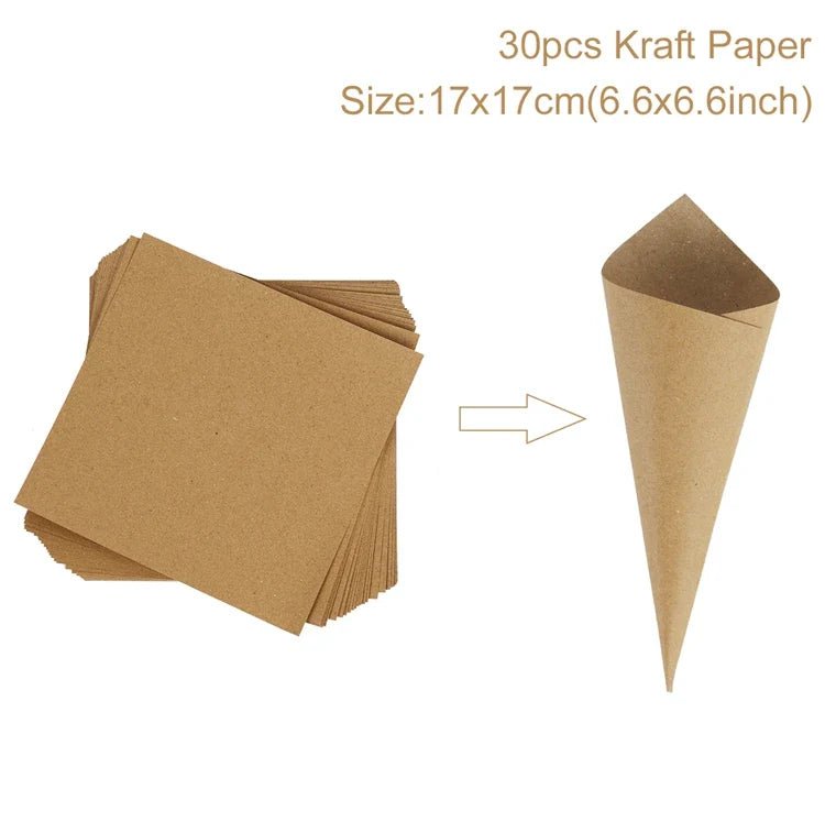 Wedding Confetti Cone Holder Set - Cake Pops Parties