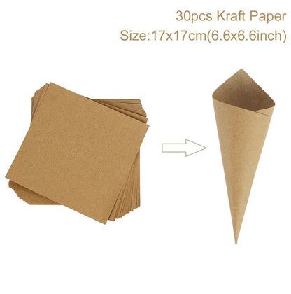 Wedding Confetti Cone Holder Set - Cake Pops Parties