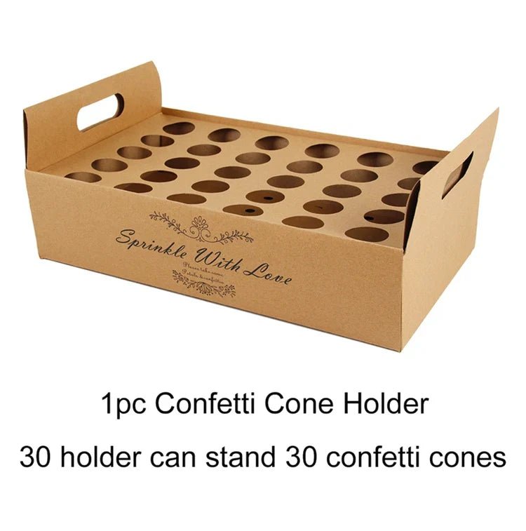 Wedding Confetti Cone Holder Set - Cake Pops Parties