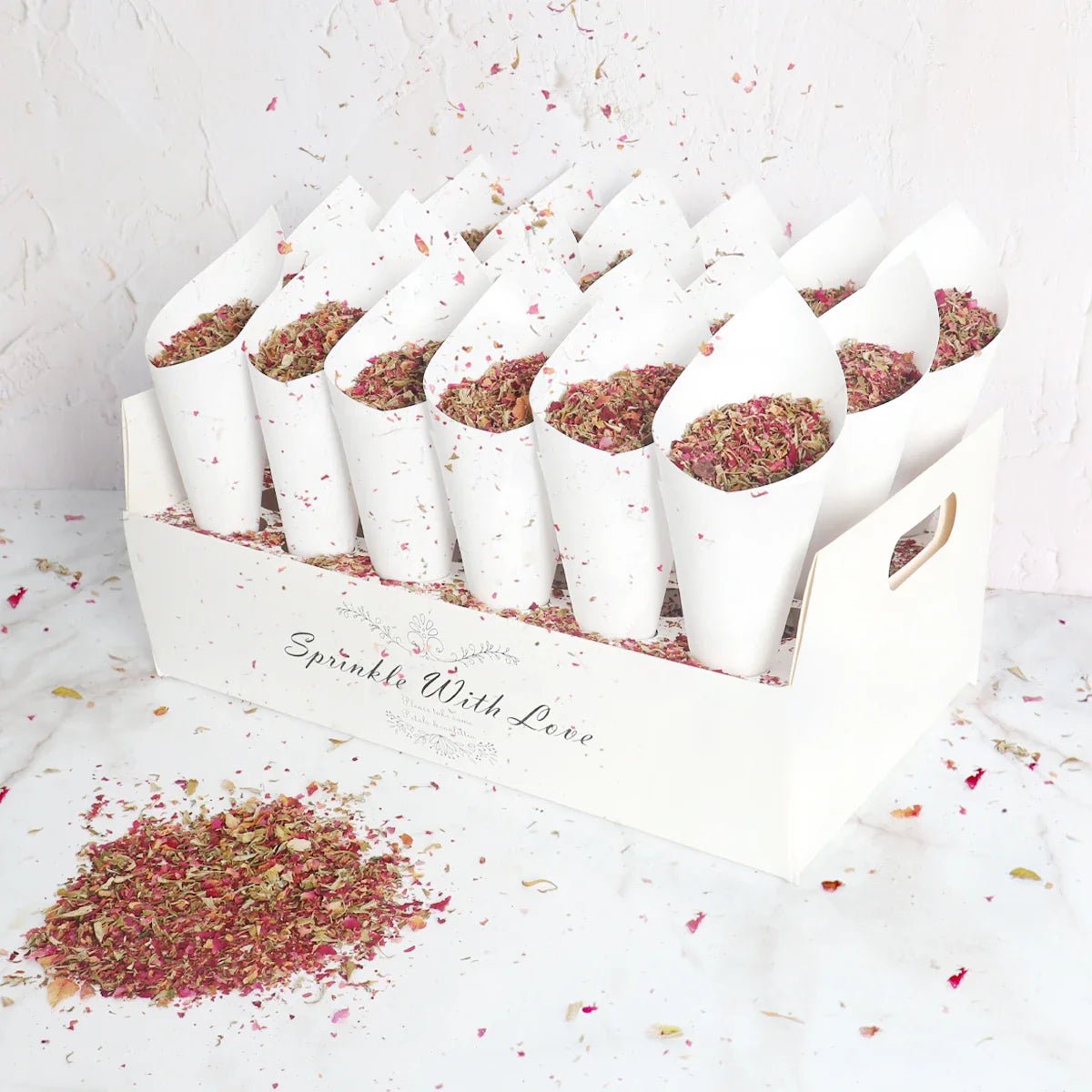 Wedding Confetti Cone Holder Set - Cake Pops Parties
