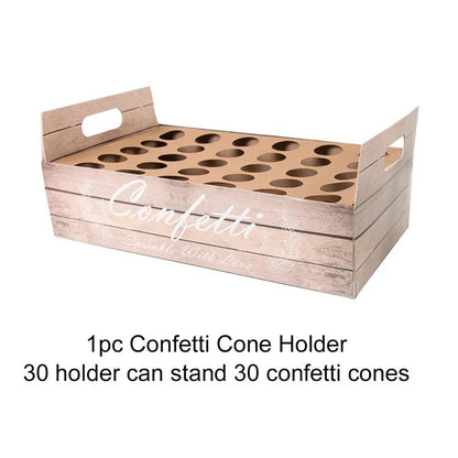 Wedding Confetti Cone Holder Set - Cake Pops Parties