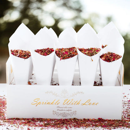 Wedding Confetti Cone Holder Set - Cake Pops Parties