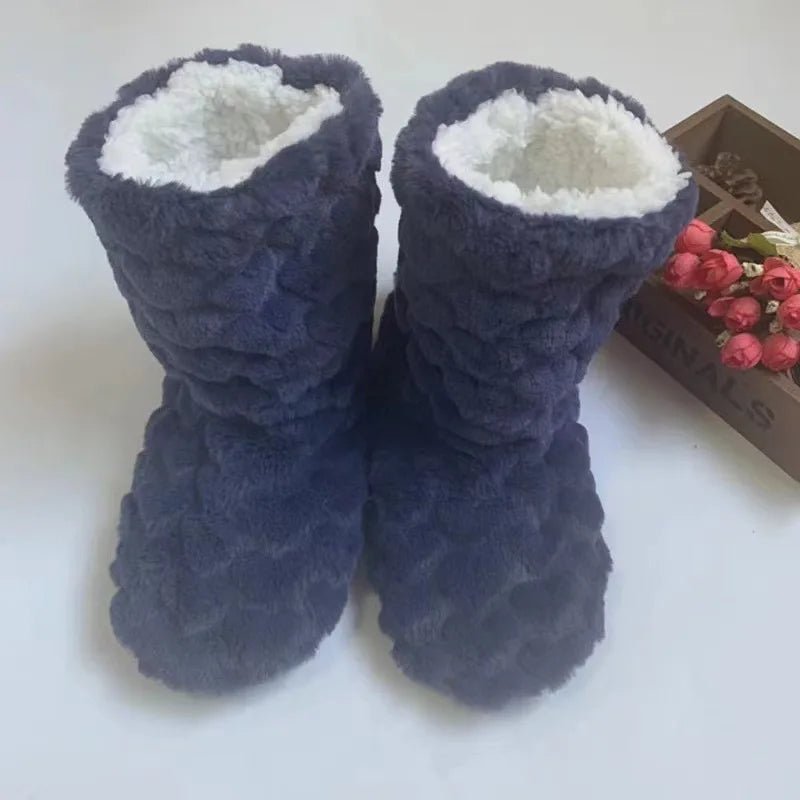 Winter Couple Slippers Non - Slip Velvet Socks - Cake Pops Parties