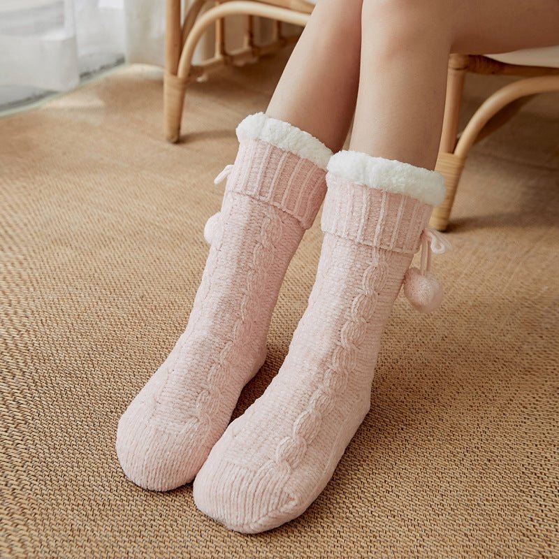 Winter Velvet Leg Warmer Socks - Cake Pops Parties