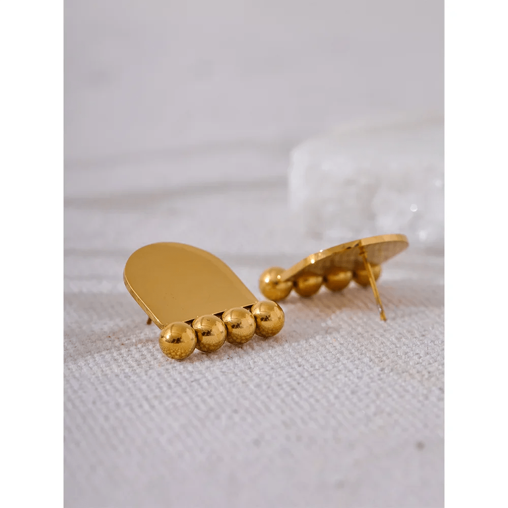 Yhpup Geometric Beads Stud Earrings - Cake Pops Parties