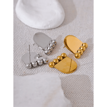 Yhpup Geometric Beads Stud Earrings - Cake Pops Parties