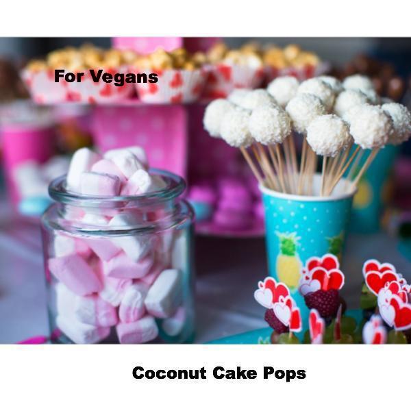 Vegan Coconut Cake Pops - Cake Pops Parties